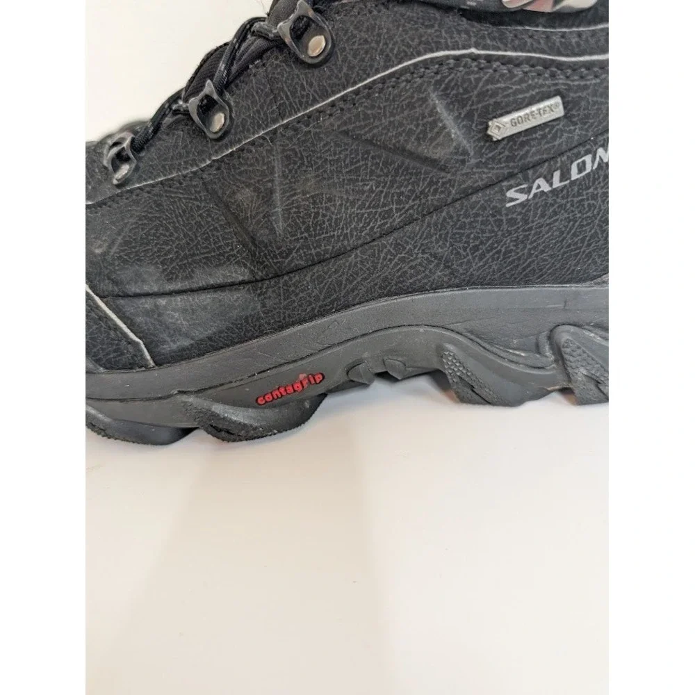 Salomon Nytro GTX Mens Hiking Boots Black Size 8.5 Gore-Tex Contagrip Climatherm